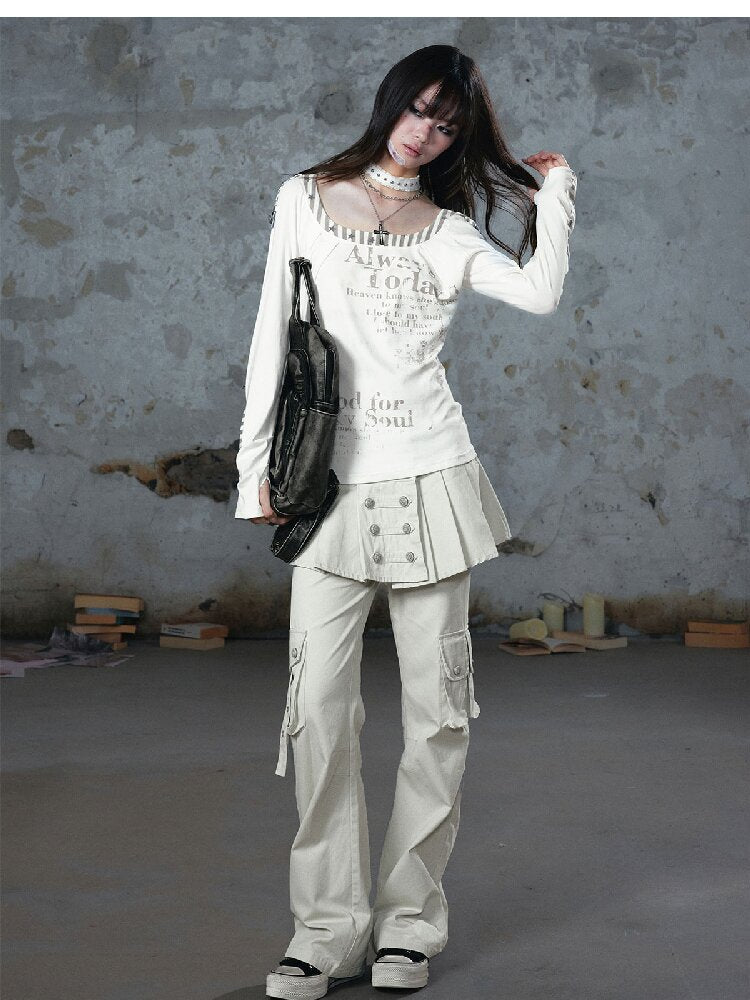 Napoleon Pleated Patchwork Pants【s0000018105】