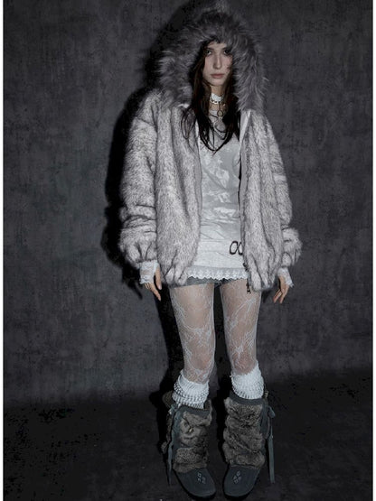 Fur Collar Thick Coat Reversible【s0000011272】