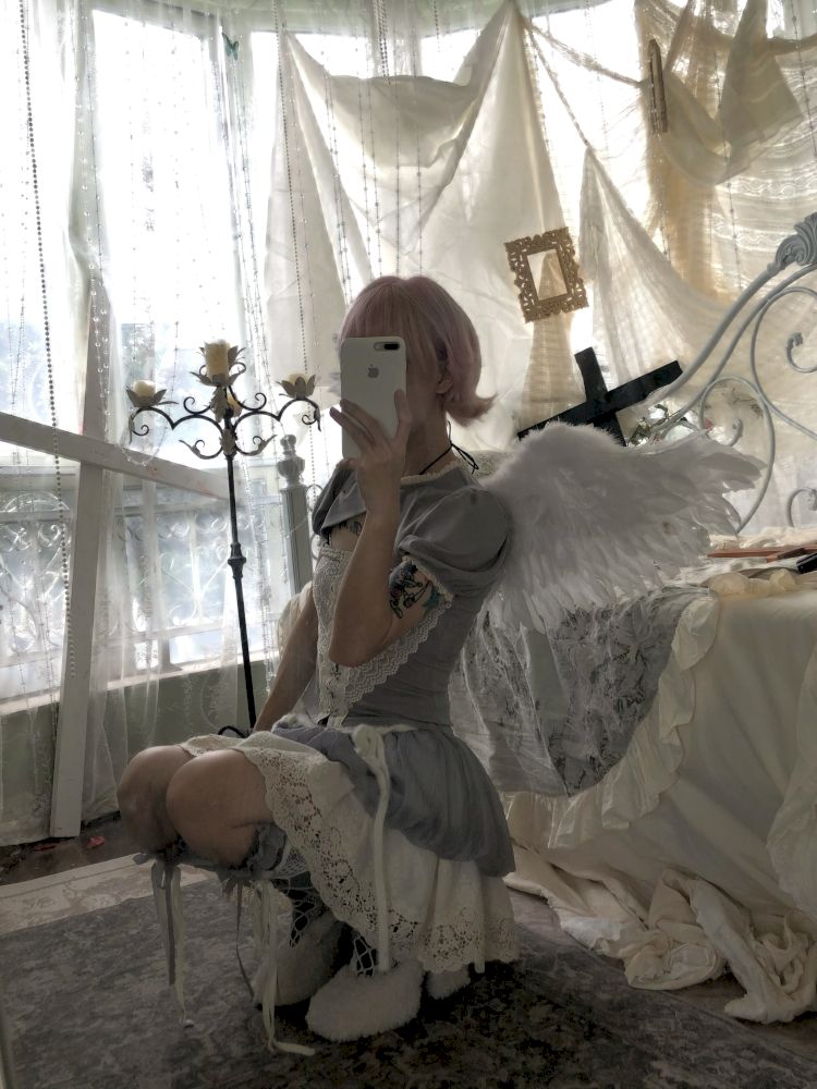 Fake two-piece tight short T-shirt【s0000013528】