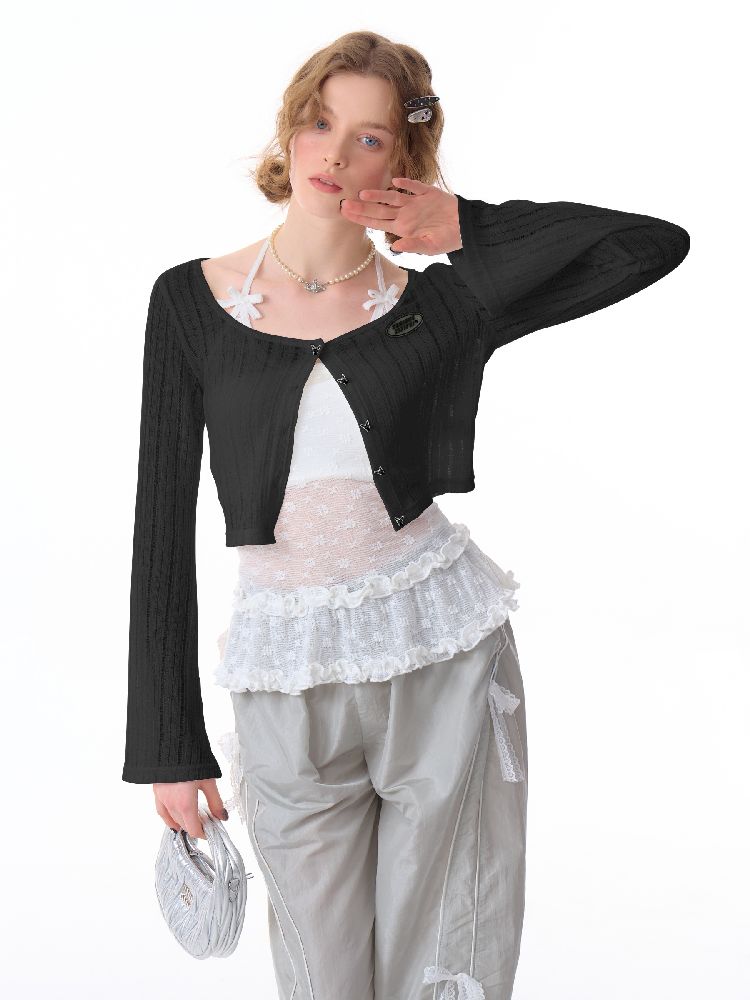 Hollow Knitted Cardigan【s0000012261】