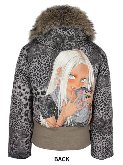 Graffiti White Duck Down Jacket【s0000018070】