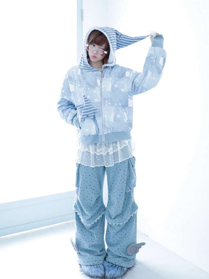 Blue Angel Wings Paratrooper Cargo Pants【s0000014692】