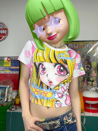 Millennial Hottie Y2K Hundred Short T-Shirt【s0000013520】