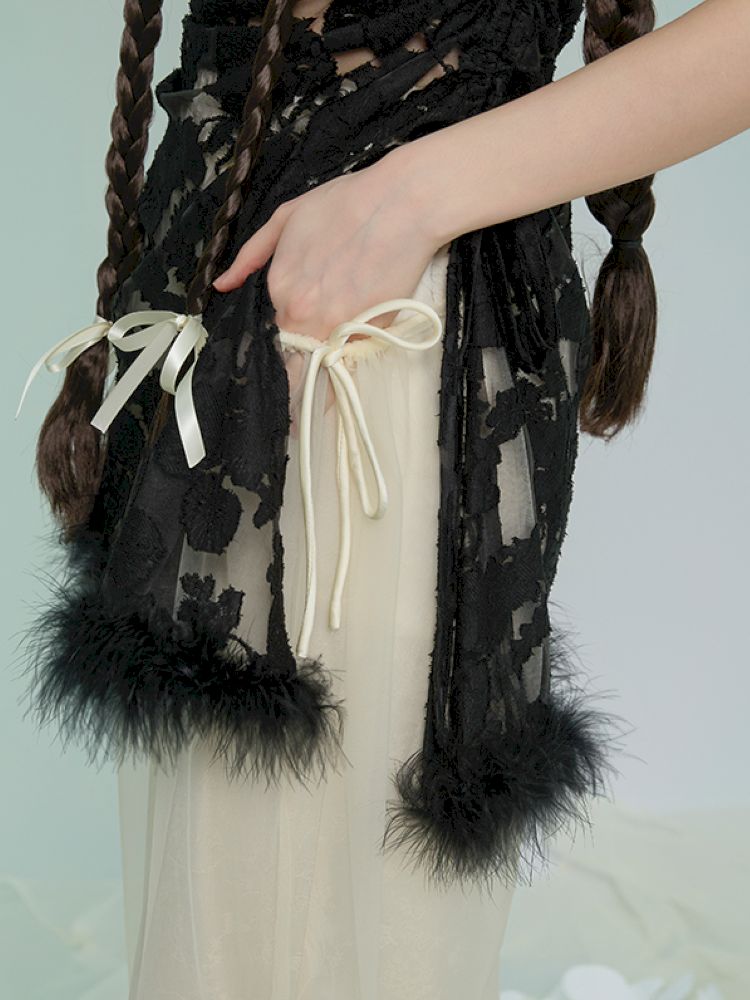 Jacquard mesh double wide-leg pants【s0000013595】