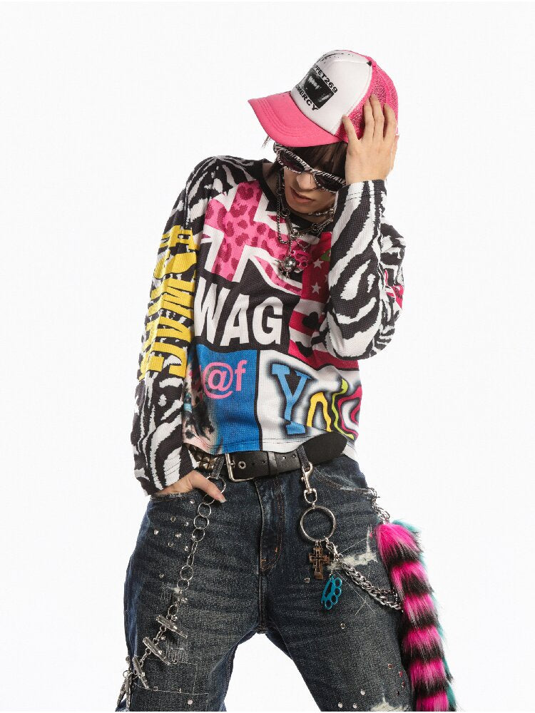American Flag Skull Long Sleeve【s0000019127】