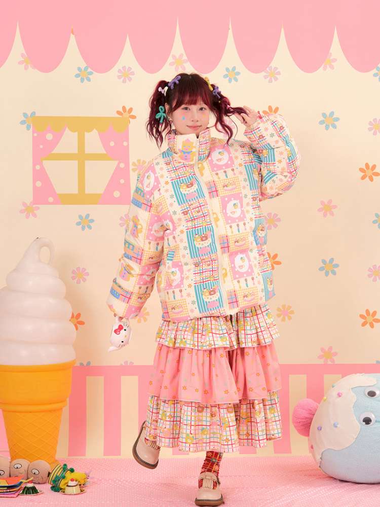 Showa Sweets House White Duck Down Jacket【s0000015167】