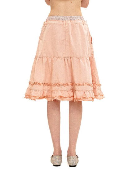 Fake Paneled Ruffled A-line Skirt【s0000016100】