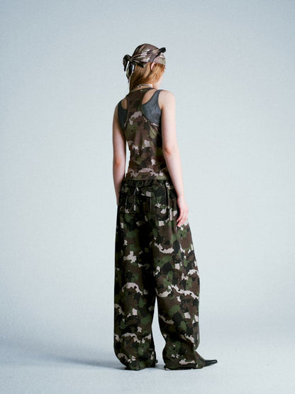 Camouflage I-beam Vest Two Piece Set【s0000009276】