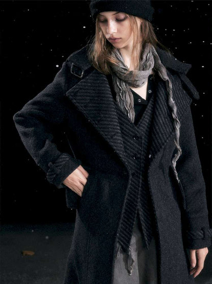 Court Knight Vest Tweed Coat【s0000014670】