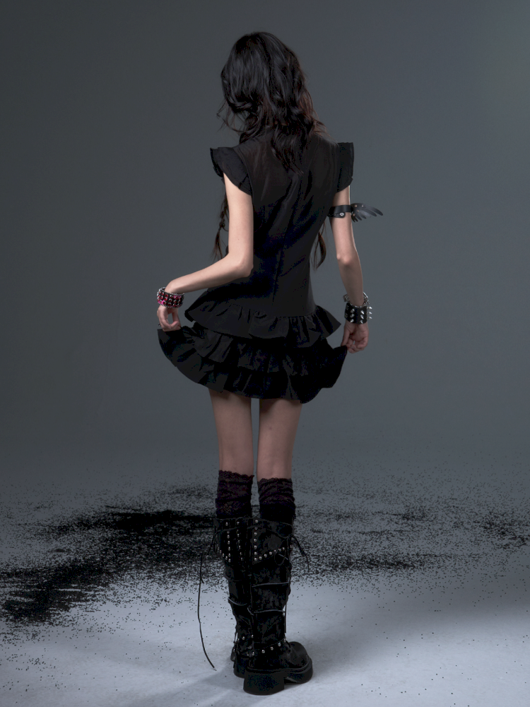 Puffy Cake Cheongsam Dress【s0000012444】