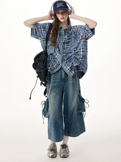 Vintage Strappy Pocket Workwear Jeans【s0000017311】