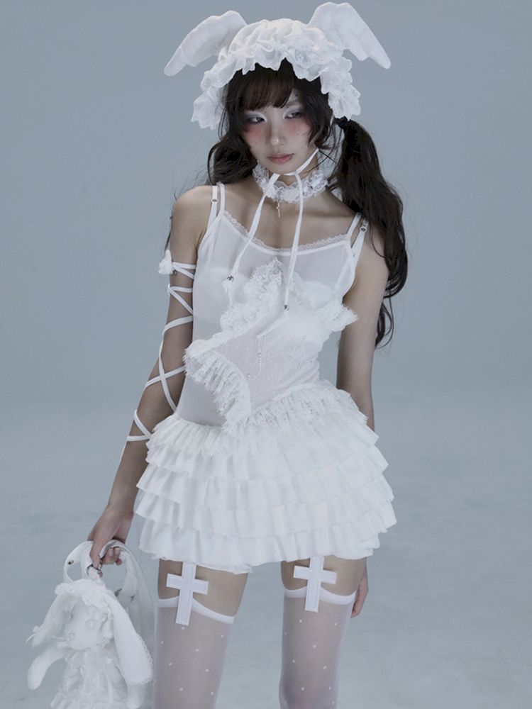 Ballet Style Slouchy Cake Lace Top【s0000013488】