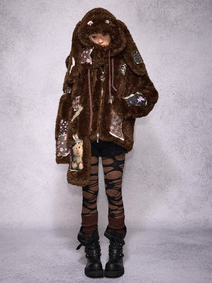 Lop Rabbit Doll Hat Scarf【s0000019135】