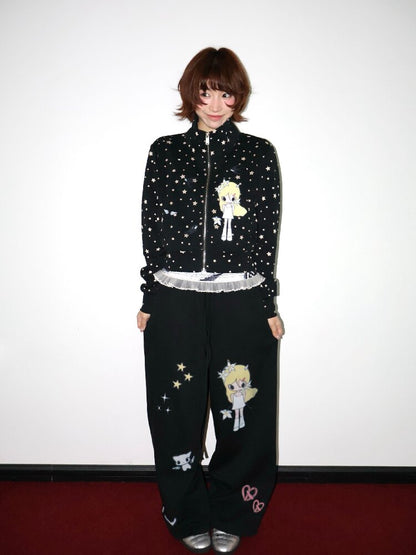 Illustration Print Sweatpants【s0000018663】