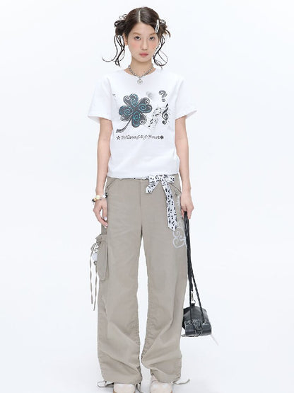Vine Shirring Pleats Cargo Pants【s0000016376】