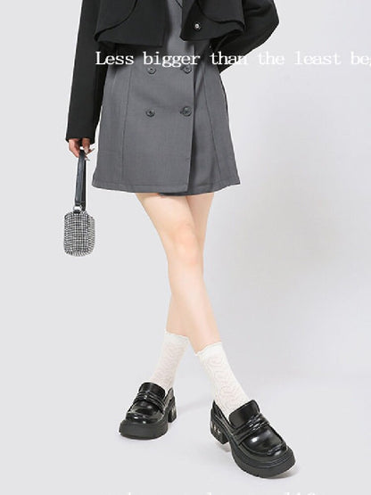 Thick Soled Casual Heel Loafers【s0000015718】