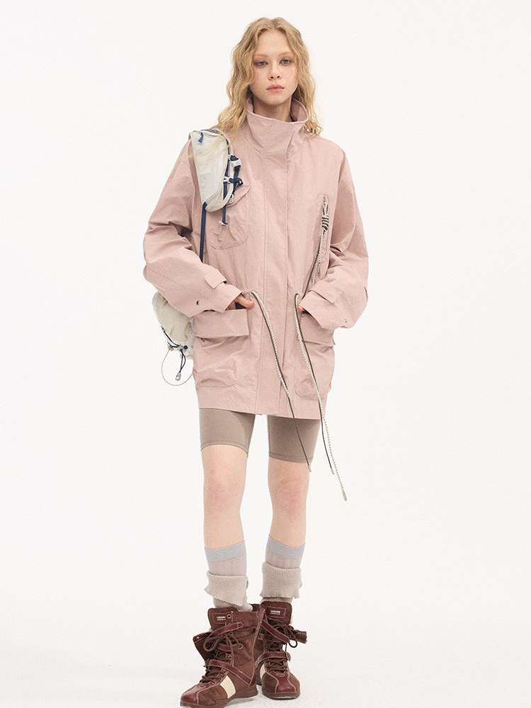 Twist Pocket Drawstring Jacket【s0000015416】