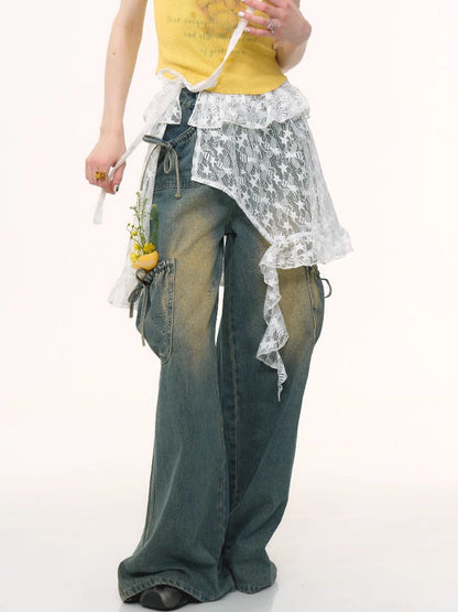 Lace Irregular Hem One Piece【s0000012227】