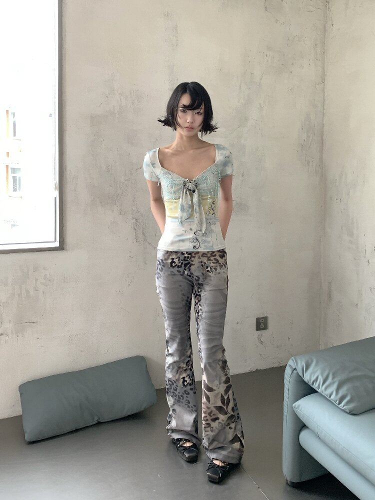 Floral Polka Dot Sequin T-Shirt【s0000018093】
