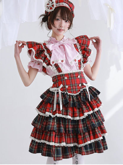 Red Retro Lolita Puffy Skirt【s0000016561】