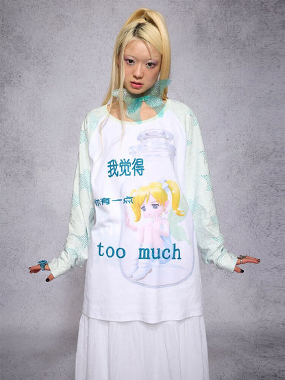 Elf Girl Printed Long Sleeve Top【s0000018731】