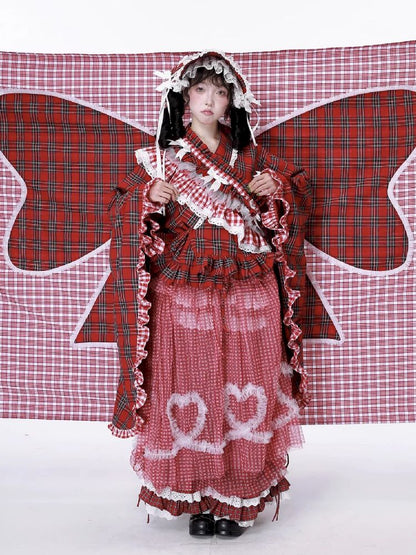 Retro Mesh Hooded Dress【s0000012194】