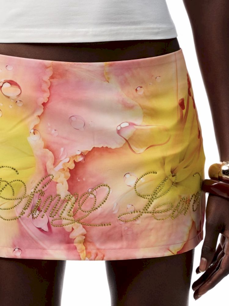 Floral full print bustier skirt【s0000012396】