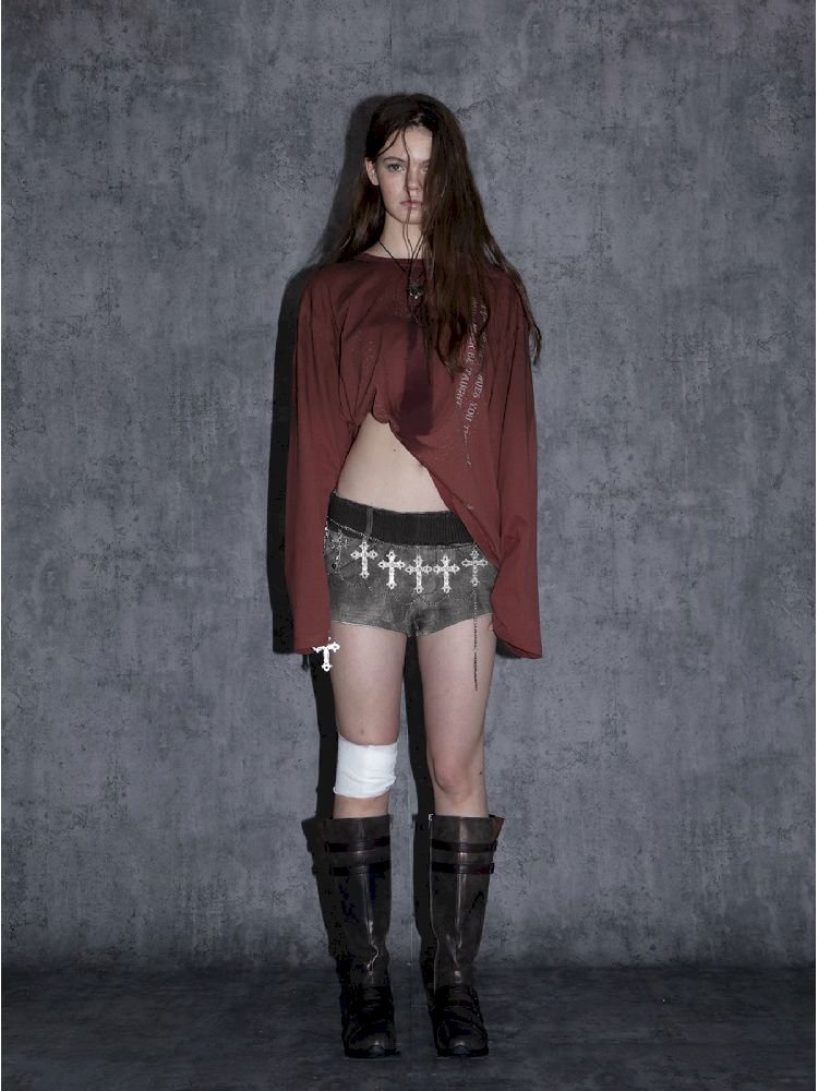 Basic Round Neck Long Sleeve T-Shirt【s0000011265】