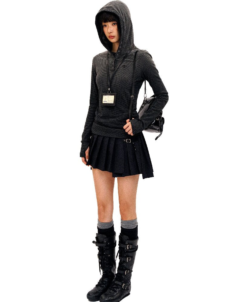 Irregular Star Studded Pleated Skirt【s0000016415】