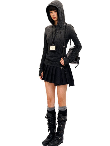 Irregular Star Studded Pleated Skirt【s0000016415】