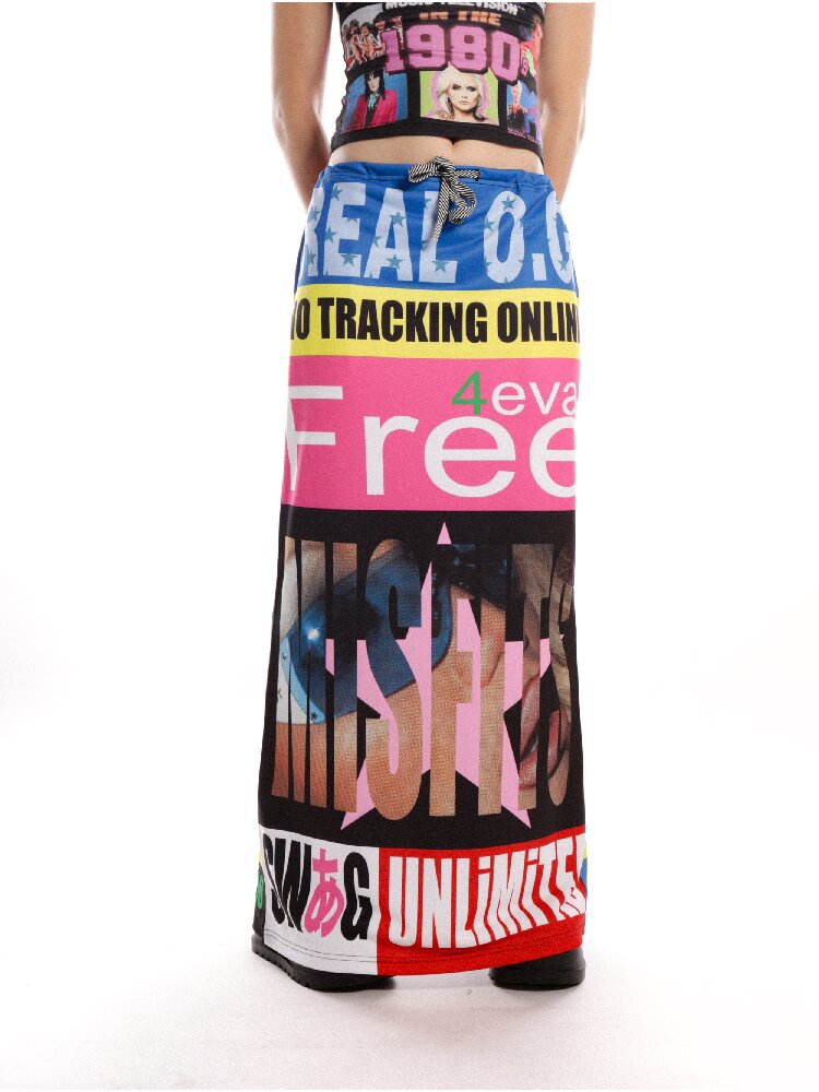 DeadEndKids Retro Print Long Skirt【s0000019126】