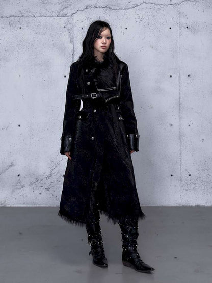 Dark Court Leopard Suede Fur Coat【s0000014925】