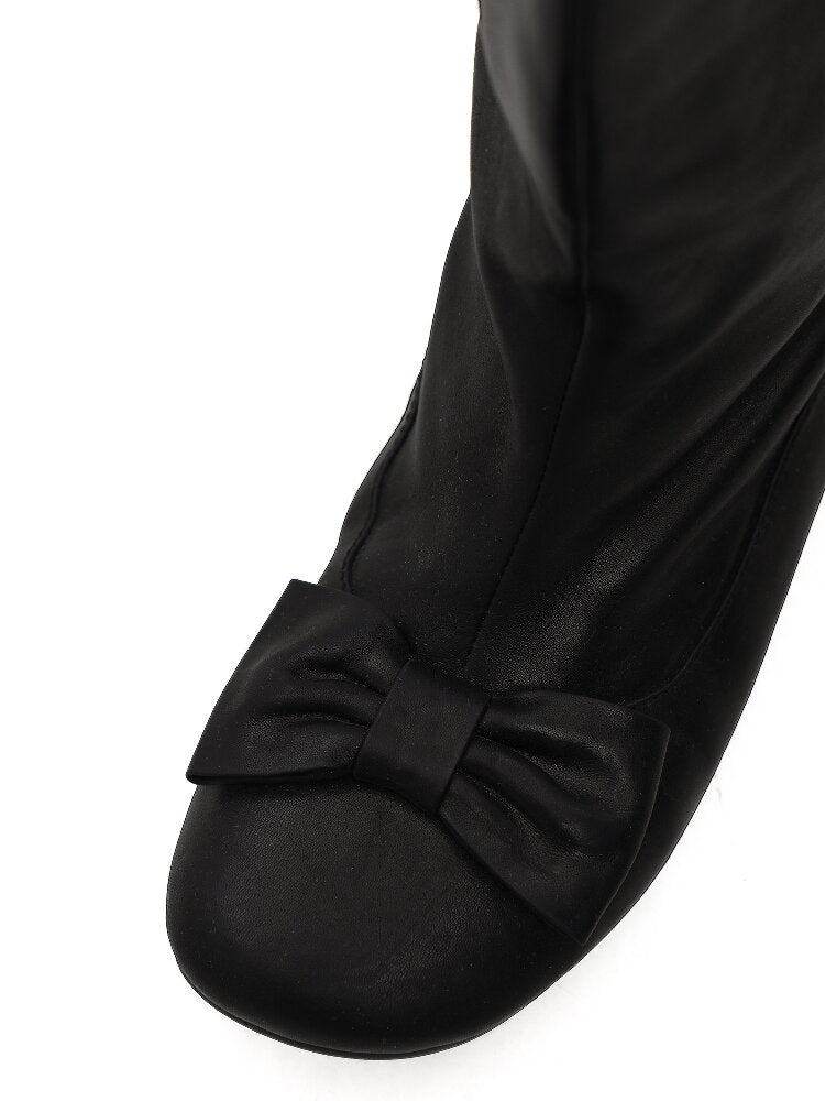 Oil Wax Cowhide Butterfly Boots【s0000016081】