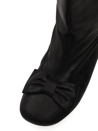 Oil Wax Cowhide Butterfly Boots【s0000016081】