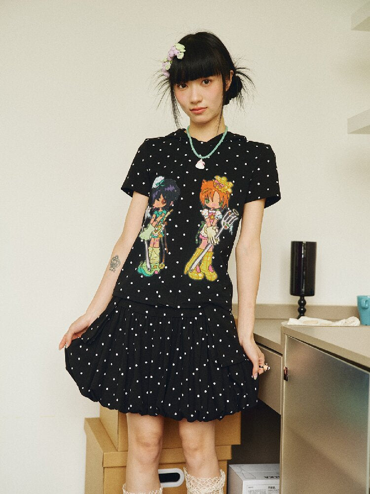 Polka Dot Detachable Pocket Skirt【s0000018694】
