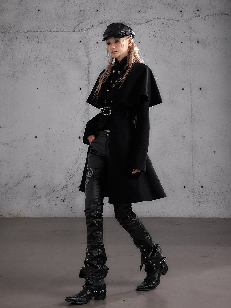 Modern Court Heiress Wool Cape Jacket【s0000019150】