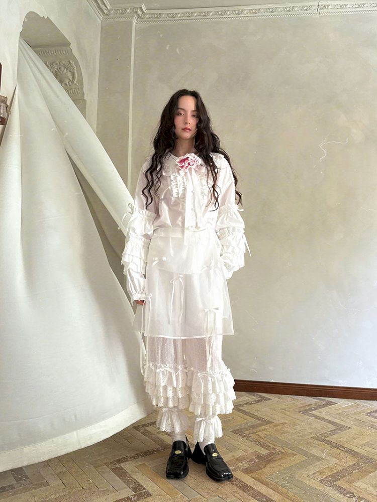 Doll Print Apron Diaper Cover【s0000012759】