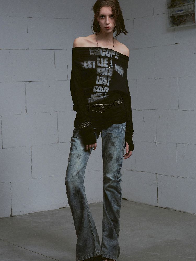 Thin Long Sleeve Printed Tee【s0000011851】