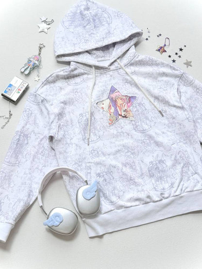 Star-Print Hoodie【s0000014438】