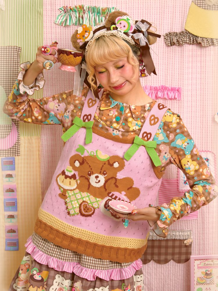 Needle Skeleton Knit Camisole Vest【s0000013701】