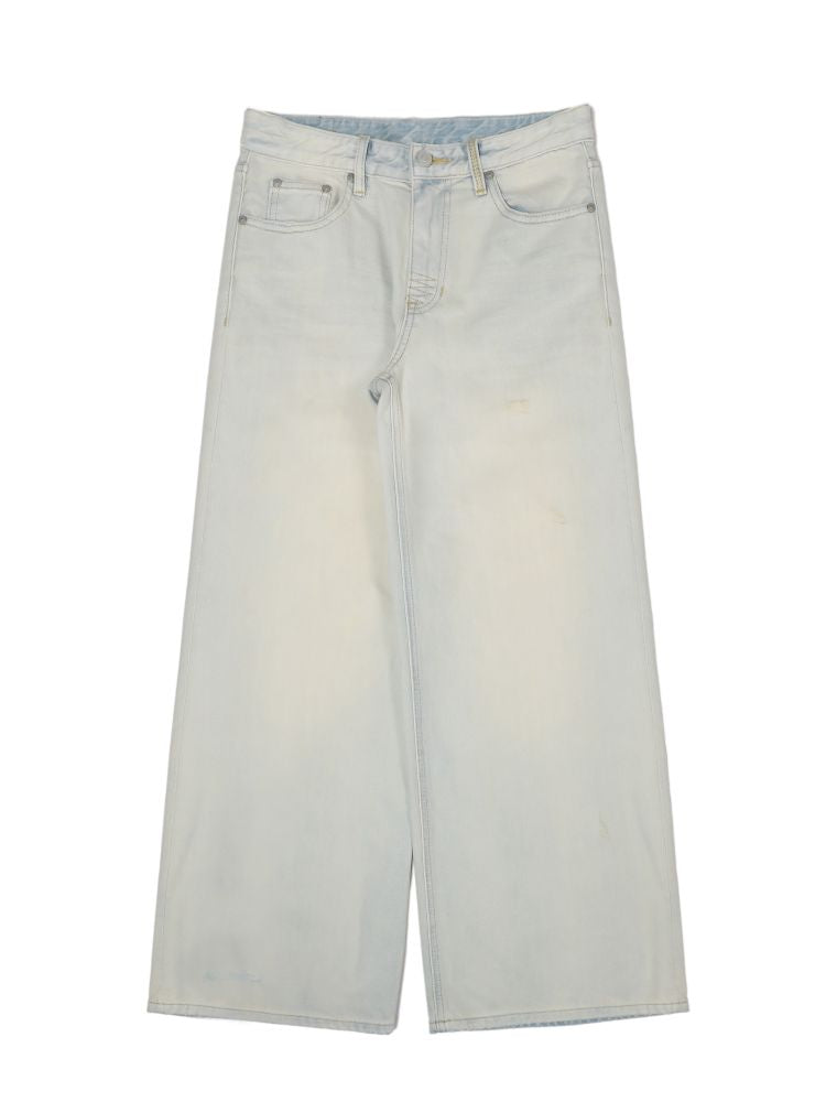 Spray horsey loose denim pants【s0000013442】