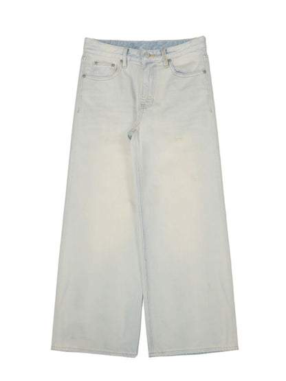 Spray horsey loose denim pants【s0000013442】