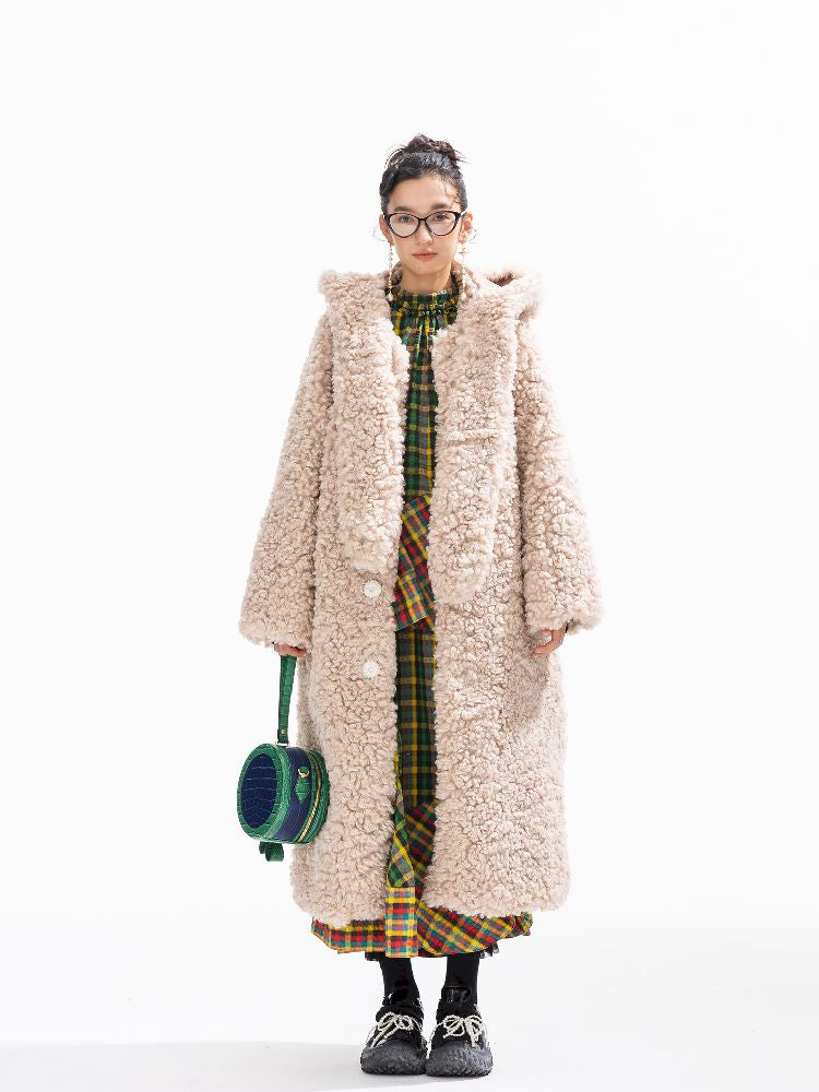 Hooded Cotton Clip Long Loose Jacket【s0000011311】