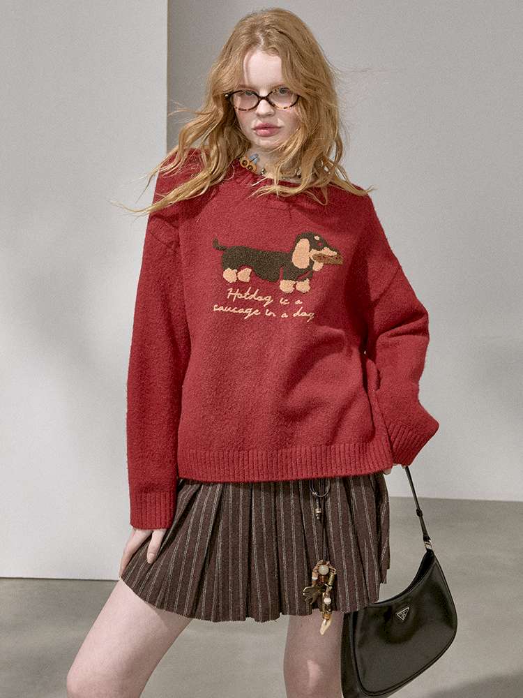Soft Glutinous Round Neck Sweater【s0000015215】