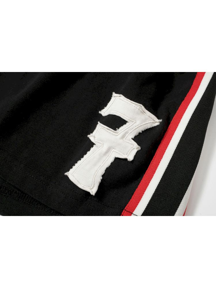 Trash Rock Patch Embroidered Sport Knit Sweatpants【s0000009566】