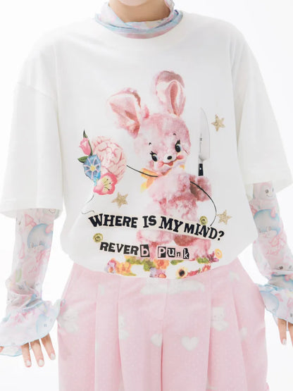 Whimsical Bear Mini-Figure Punk T-Shirt【s0000013930】