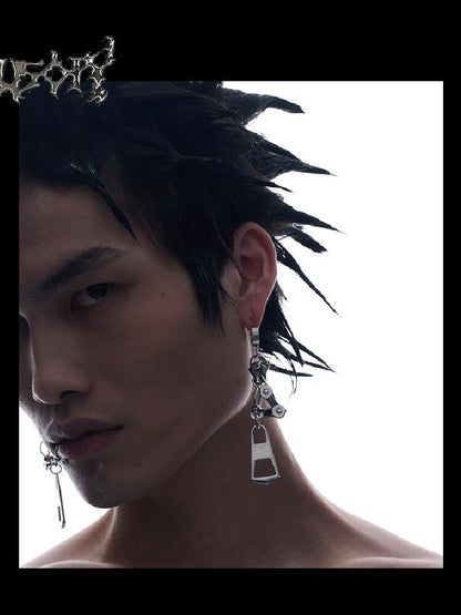 Futuristic Reworked Ear Clips Studs【s0000018876】