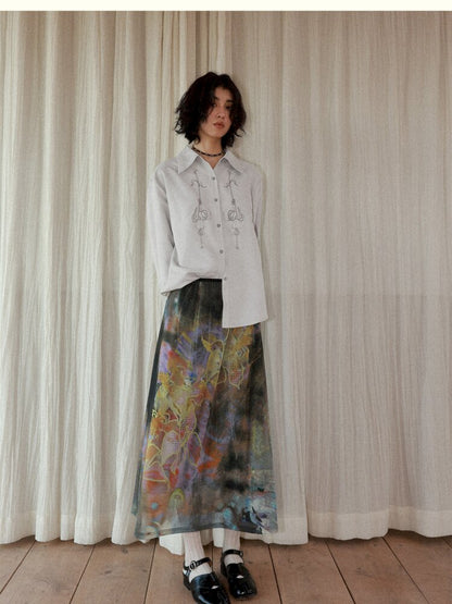 Dance Of Dawn Lily Orchid Skirt【s0000015454】