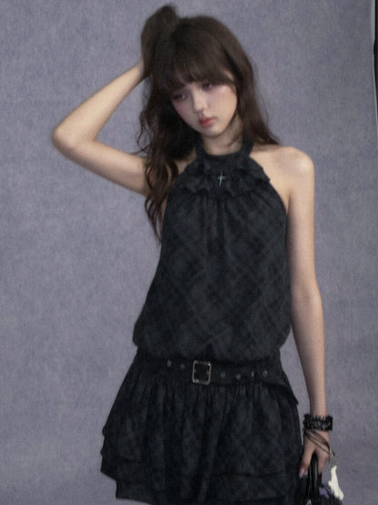 Old Fashioned Sweetheart Halter Dress【s0000017286】
