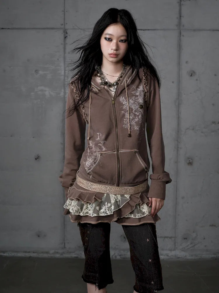 Detachable Hooded Sweatshirt Dress【s0000013943】